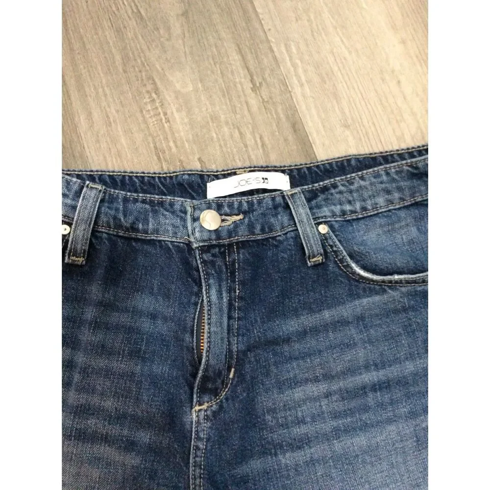 Joe's jeans denim shorts frayed hem cotton 29